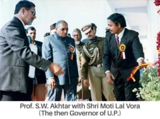 Prof. S.W. Akhtar with Shri Suraj Bhan