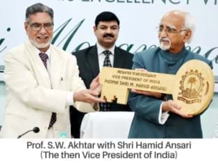Prof. S.W. Akhtar with Dr. A.P.J. Abdul Kalam