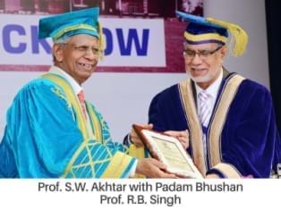 Prof. S.W. Akhtar with Dr. A.P.J. Abdul Kalam
